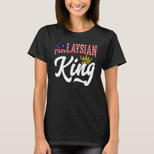Malaysian King Malaysia Malaysian Malaysia Flag_1 T-shirt (Voorkant)