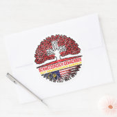Malaysisch Schweizer Schweiz Baum Wurzel Ronde Sticker (Envelop)