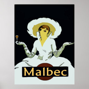 Malbec,  stijldame, gebarentaal poster