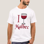 Malbec Wine T-shirt (Voorkant)