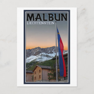 Malbun Flags Briefkaart