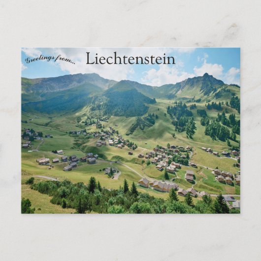 Malbun Liechtenstein Briefkaart (Voorkant)