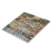 Malcesine aan de Gardameer door Gustav Klimt Tegeltje (Zijkant)