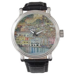 Malcesine aan het Gardameer door Gustav Klimt Horloge