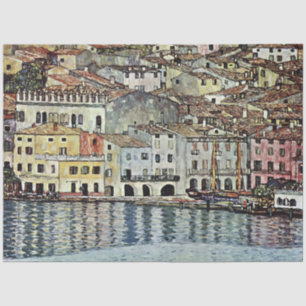 Malcesine aan het Gardameer door Gustav Klimt Tissuepapier
