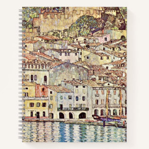 Malcesine bij het Gardameer door Gustav Klimt Notitieboek