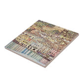 Malcesine bij het Gardameer door Gustav Klimt Tegeltje (Zijkant)