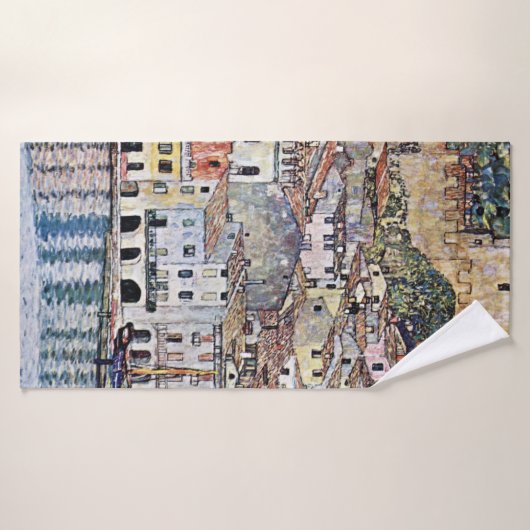 Malcesine bij het Gardameer, Gustav Klimt Badhanddoek (Badhanddoek)