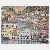 Malcesine bij het Gardameer, Gustav Klimt Fleece Deken (Voorkant (Horizontaal))