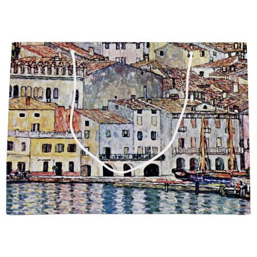 Malcesine bij het Gardameer, Gustav Klimt Groot Cadeauzakje (Voorkant)