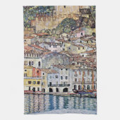 Malcesine bij het Gardameer, Gustav Klimt Theedoek (Verticaal)