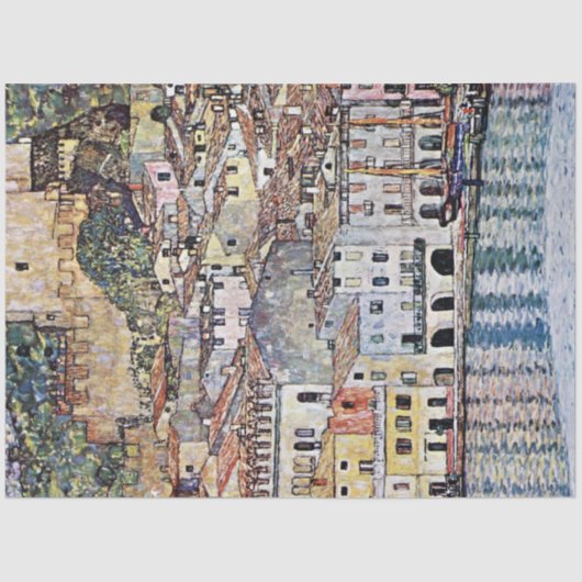 Malcesine bij het Gardameer, Gustav Klimt Tissuepapier (Voorkant)