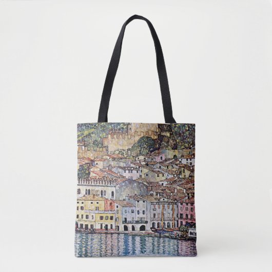 Malcesine bij het Gardameer, Gustav Klimt Tote Bag (Voorkant)