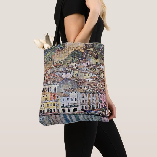 Malcesine bij het Gardameer, Gustav Klimt Tote Bag (Dichtbij)