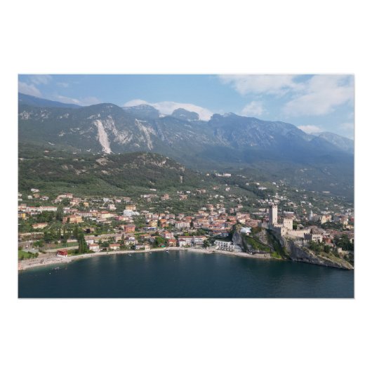 Malcesine Gardameer Italië Perfect Poster (Voorkant)