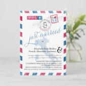 Malcesine Italy Airmail Post Weddenschap Reception Kaart (Staand voorkant)