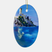 Malcesine met Castello Scaligero Keramisch Ornament (Rechts)