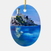Malcesine met Castello Scaligero Keramisch Ornament (Voorkant)