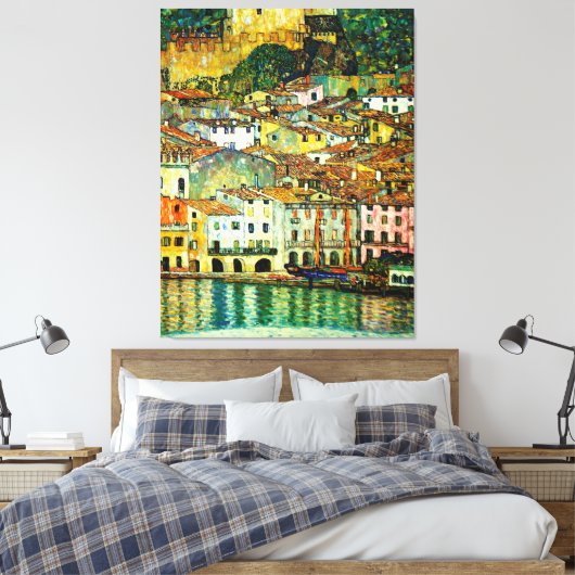 Malcesine op het Gardameer (1913), Gustav Klimt Canvas Afdruk (Insitu (Slaapkamer))