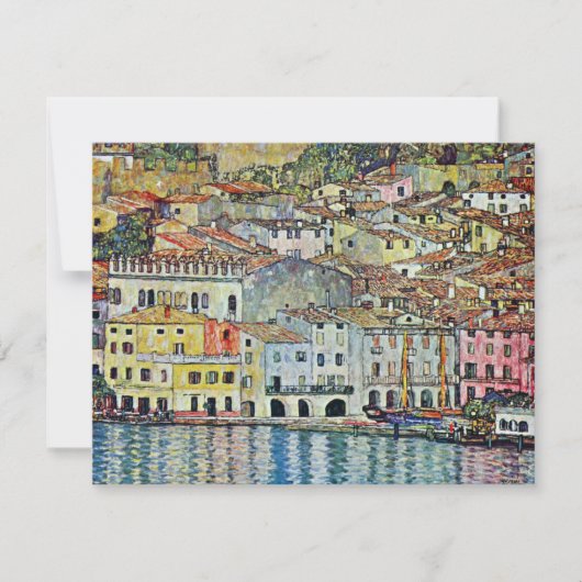 Malcesine op het Gardameer door Gustav Klimt (Voorkant)