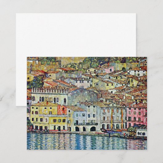 Malcesine op het Gardameer door Gustav Klimt (Voorkant / Achterkant)