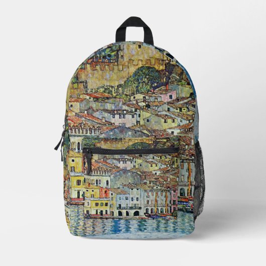 Malcesine op het Gardameer door Gustav Klimt Bedrukte Rugzak (Voorkant)
