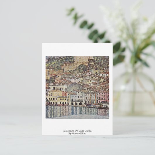 Malcesine op het Gardameer door Gustav Klimt Briefkaart (Staand voorkant)