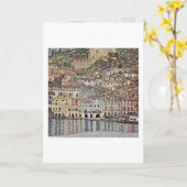 Malcesine op het Gardameer door Gustav Klimt Kaart (Gele Bloem)