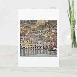 Malcesine op het Gardameer door Gustav Klimt Kaart