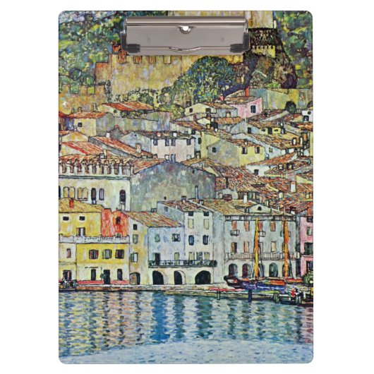 Malcesine op het Gardameer door Gustav Klimt Klembord (Voorkant)