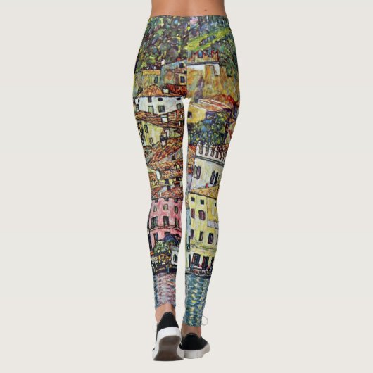 Malcesine op het Gardameer door Gustav Klimt Leggings (Achterkant)