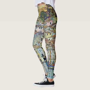 Malcesine op het Gardameer door Gustav Klimt Leggings