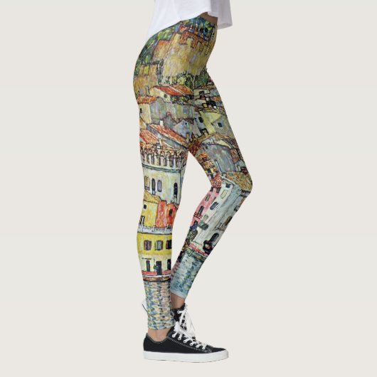 Malcesine op het Gardameer door Gustav Klimt Leggings (Rechts)