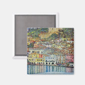 Malcesine op het Gardameer door Gustav Klimt Magneet (Voorkant / Achterkant)