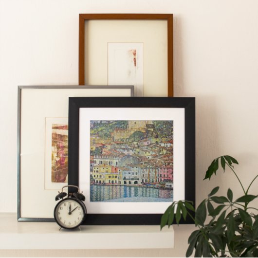 Malcesine op het Gardameer door Gustav Klimt Poster