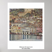 Malcesine op het Gardameer door Gustav Klimt Poster (Voorkant)