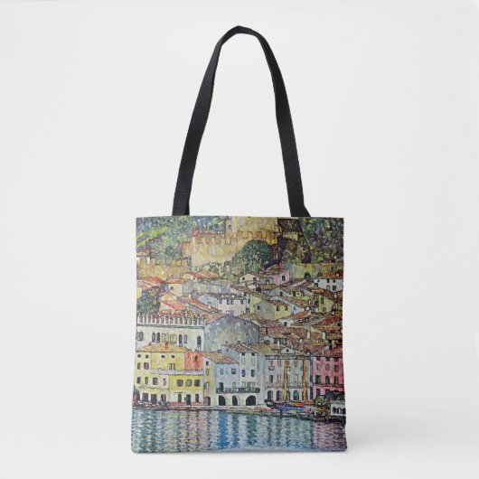 Malcesine op het Gardameer door Gustav Klimt Tote Bag (Voorkant)