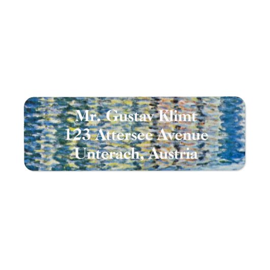 Malcesine op het Gardameer door Klimt, Art Nouveau Etiket (Voorkant)