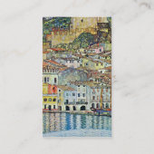 Malcesine op het Gardameer, Gustav Klimt,  kunst Visitekaartje (Achterkant)