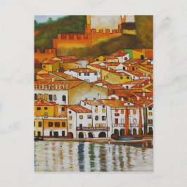 Malcesine op het Gardameer schattig Briefkaart