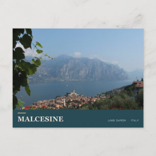 Malcesine Panorama en Gardameer Briefkaart