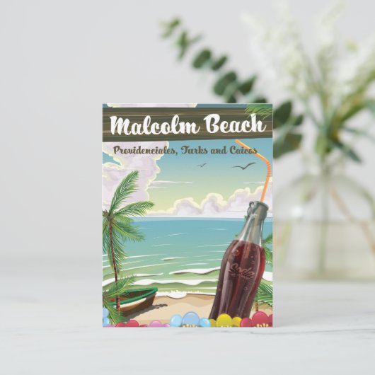 Malcolm Beach, Providenciales, Turks en Caicos Briefkaart (Staand voorkant)