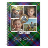 Malcolm Familiefotocollage Notitieboek (Voorkant)