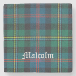 Malcolm, Malcolm Scottish Tartan, Malcolm Stenen Onderzetter