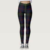 Malcolm Pset Tartan Scottish Clan Leggings (Voorkant)