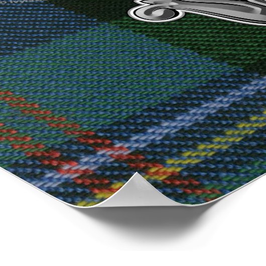 Malcolm Tartan & Badge Poster (Hoek)