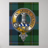 Malcolm Tartan & Badge Poster (Voorkant)