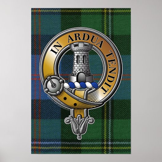 Malcolm Tartan & Badge Poster (Voorkant)