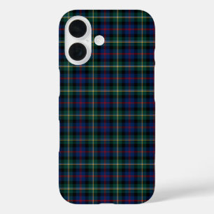Malcolm Tartan Dark Blue en Green Pset iPhone 16 Hoesje