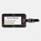 Malcolm Tartan Pset Bagagelabel (Voorkant horizontaal)